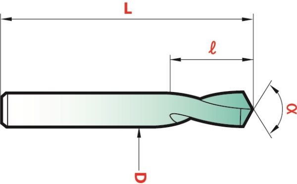 NC boor 60° HSS-Co 5mm - Afbeelding 3