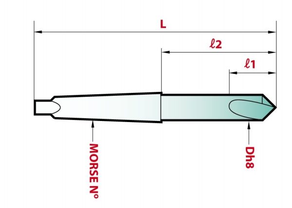 NC boor met MK Schacht 90° HSS-Co 10mm - Afbeelding 3