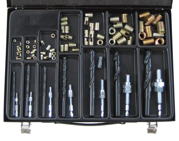 Set Zelfdraadsnijdende Schroefdraadbussen en Draadinzetter M5-M12