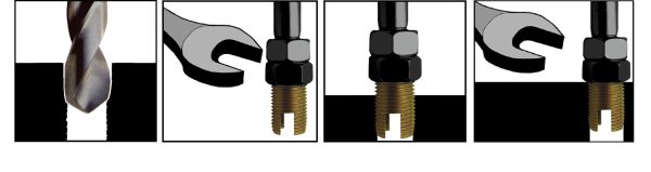 Draadinzetter voor Machine voor Zelfdraadsnijdende Schroefdraadbussen M10X1.50 - Afbeelding 2