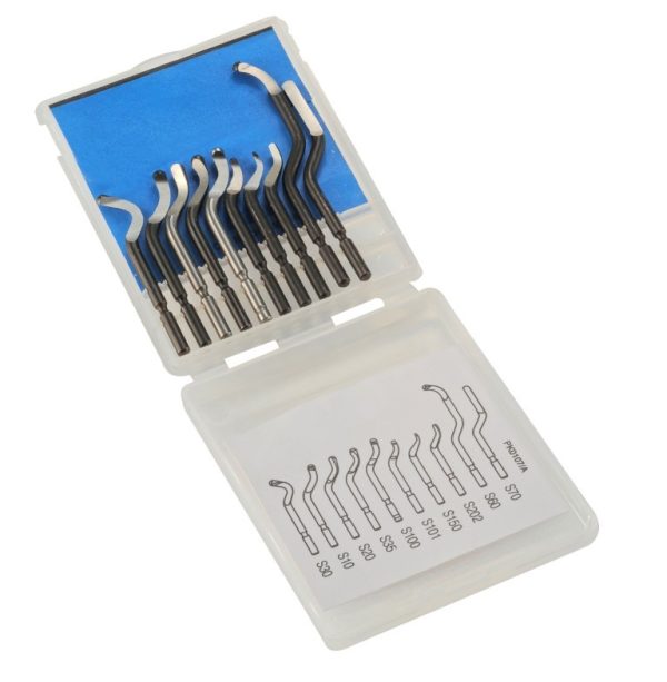 Set des 10 grote mesjes voor Handontbramer met roterende mesje dia 3,2mm BS9999