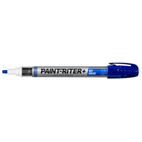 Blauwe Permanent ink marker Pro-Line HP voor vettige en geöliede oppervlakken