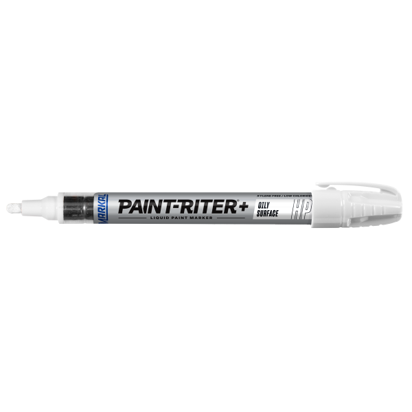 Witte Permanent ink marker Pro-Line HP voor vettige en geöliede oppervlakken